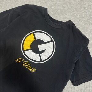 Y2K G‎ Unit Tools of the Trade Embroidered Tee Black Hip Hop Youth Large